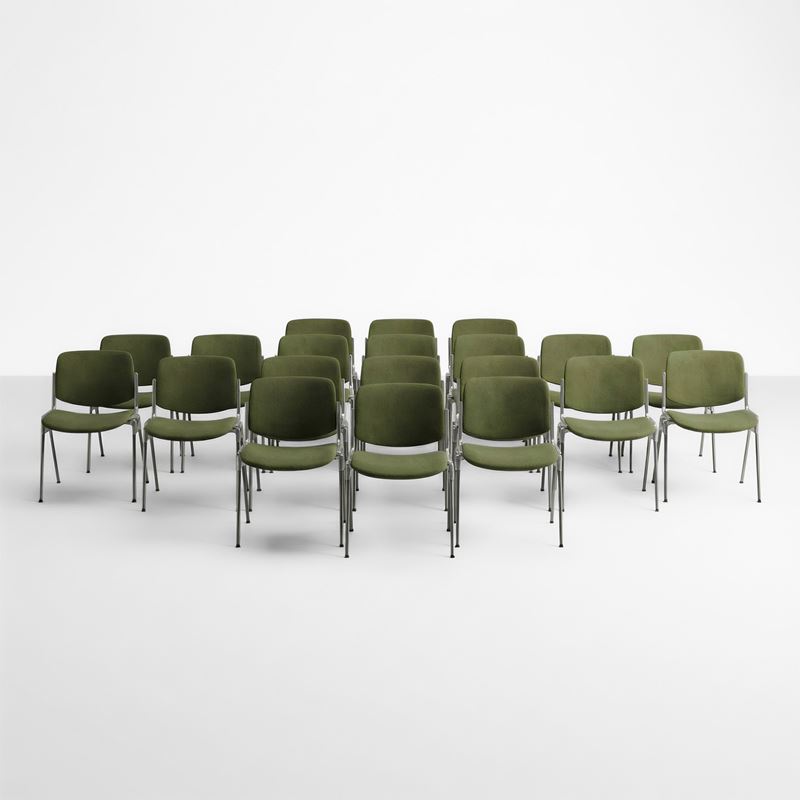 Giancarlo Piretti : Venti sedie mod. DSC 106  - Auction Design Lab - Cambi Casa d'Aste