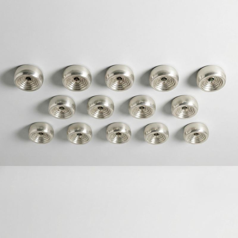 Achille e Piergiacomo Castiglioni : Quattordici lampade a plafone mod. Padina  - Asta Design Lab - Cambi Casa d'Aste