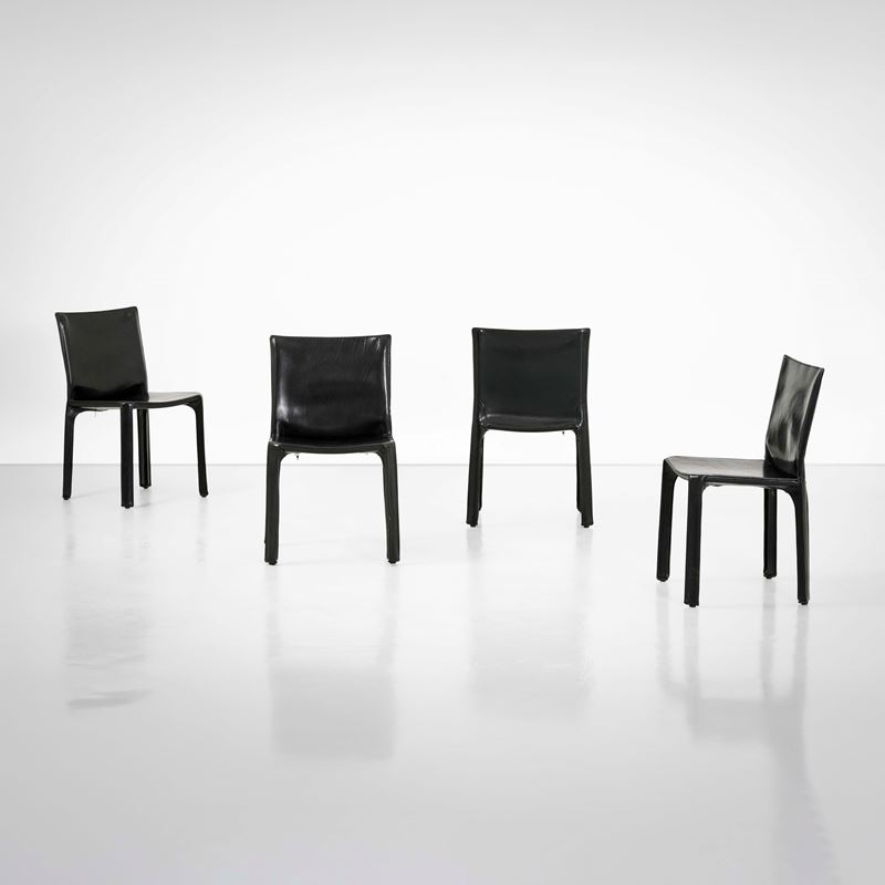 Mario Bellini : Quattro sedie mod. 412 Cab  - Asta Design - Cambi Casa d'Aste