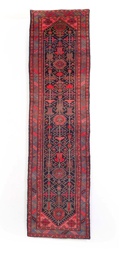 Passatoia Malayer, Persia, XX secolo, cm 420 x 105
