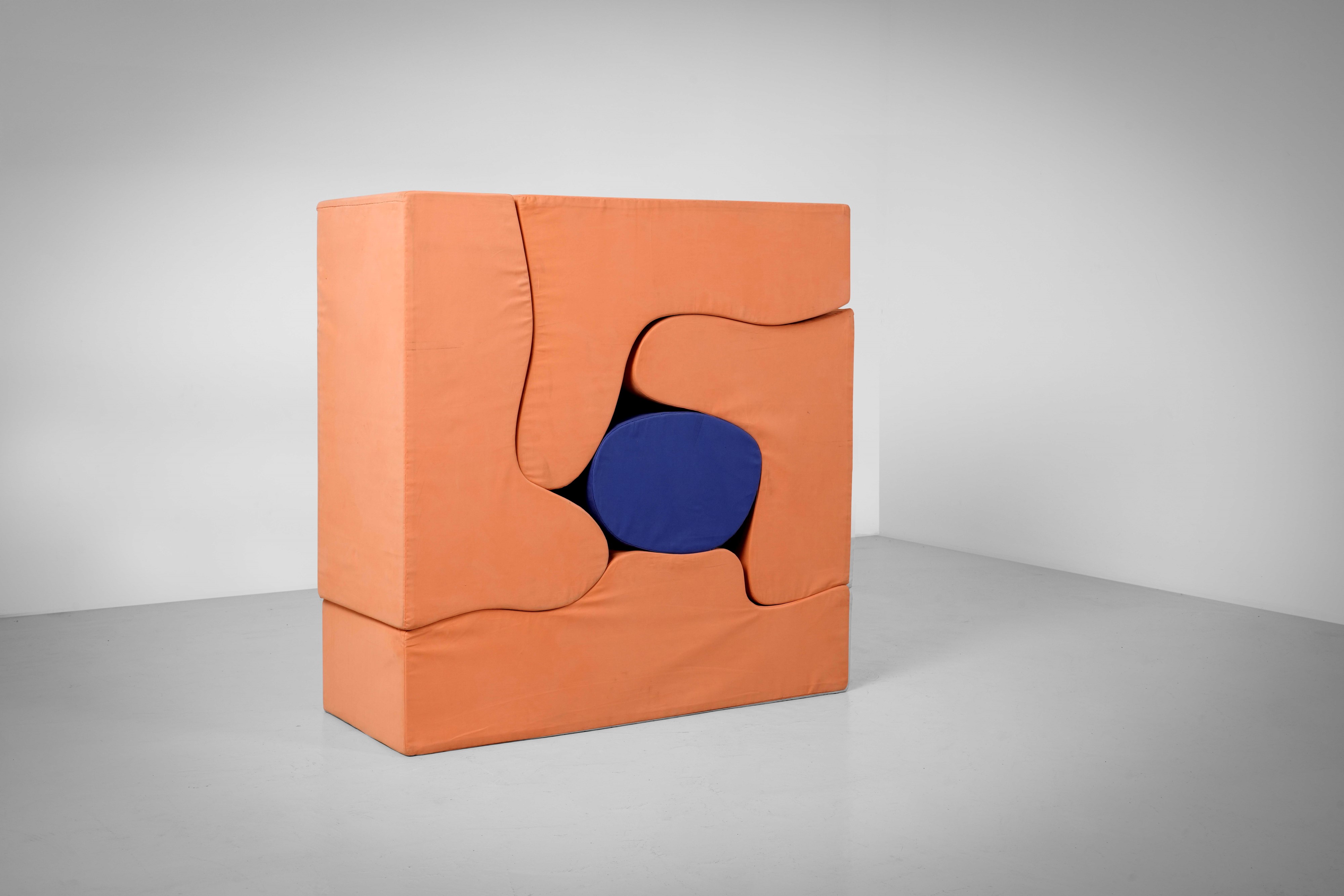 Sebastian Matta - Salotto modulare mod. Malitte, poliuretano e tessuto elasticizzato, 1966