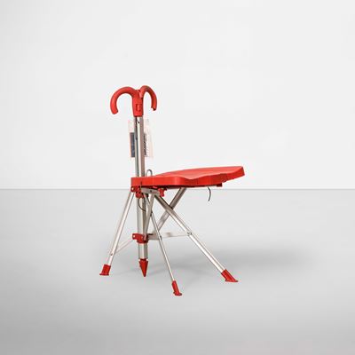 Sedia pieghevole modello Umbrella Chair, plastica e alluminio, 1992