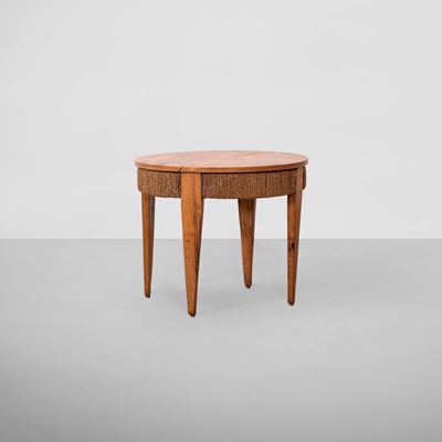 Tavolo occasionale in legno e corda