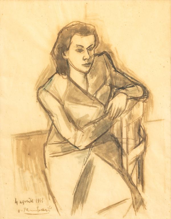 Senza titolo (Donna seduta)