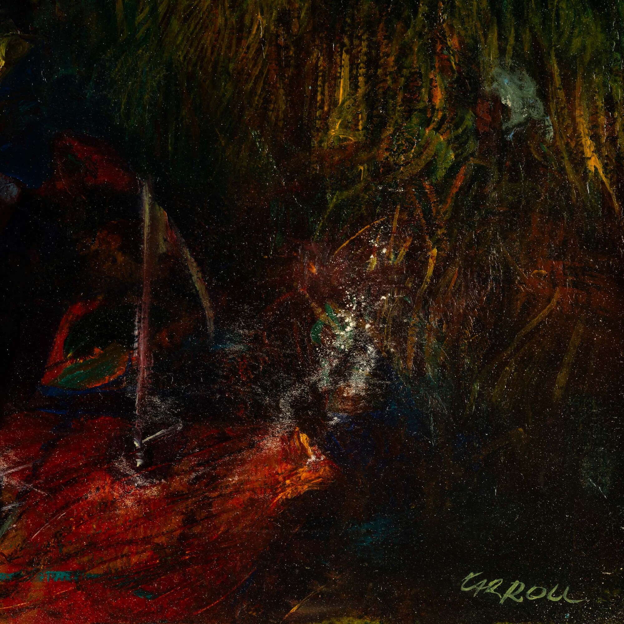 Robert Carroll - King of the Mountain, olio su tela