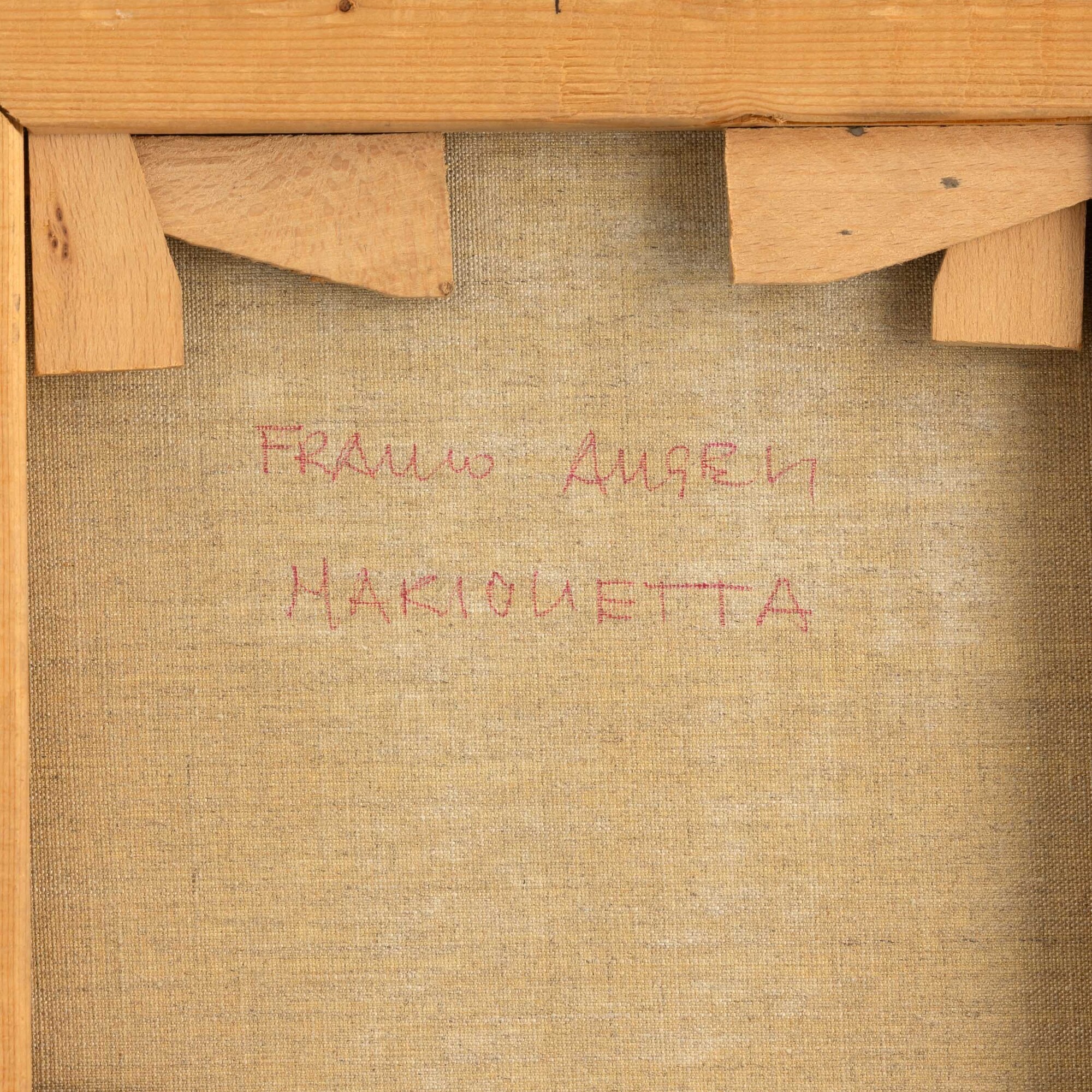 Franco Angeli - Marionetta - acrilico su tela