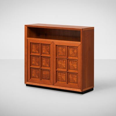 Mobile contenitore in legno ebanizzato