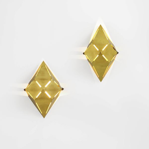 Gabriella Crespi - Due lampade da parete mod. Caleidoscopio