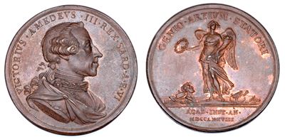 Regno di Sardegna, Vittorio Amedeo III di Savoia, Medaglia in bronzo, 1778