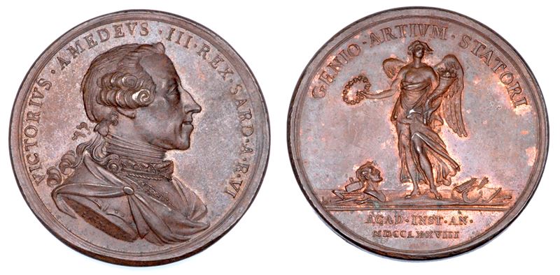REGNO DI SARDEGNA. VITTORIO AMEDEO III DI SAVOIA, 1773-1796. Medaglia in bronzo 1778.  - Asta Numismatica - Cambi Casa d'Aste