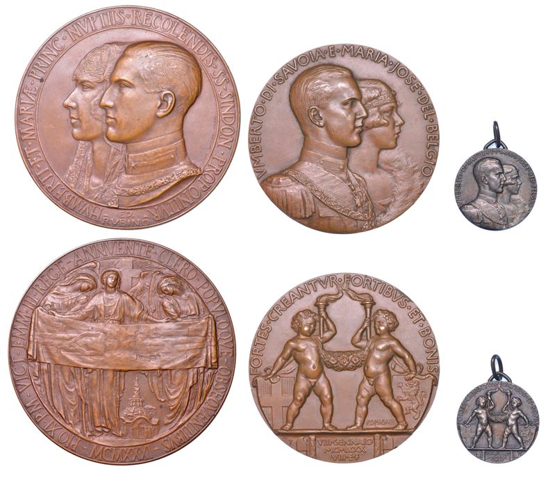 REGNO D'ITALIA. UMBERTO II DI SAVOIA, 1904-1983. Lotto di tre medaglie.  - Asta Numismatica - Cambi Casa d'Aste