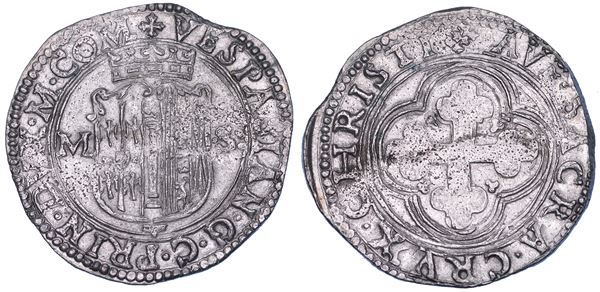 SABBIONETA. VESPASIANO GONZAGA, 1541-1591. Imitazione del bianco di Savoia.