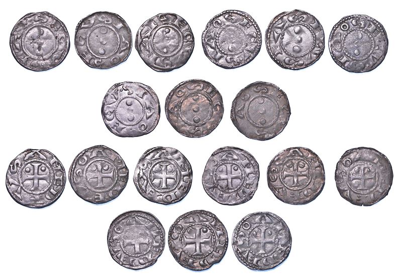 DUCATO DI SAVOIA. AMEDEO III Il Crociato, 1103-1148. Lotto di nove monete.  - Auction Numismatics - Cambi Casa d'Aste