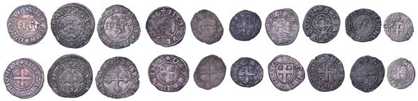 DUCATO DI SAVOIA. AMEDEO VIII Il Pacifico, 1391-1440. Lotto di dieci monete.