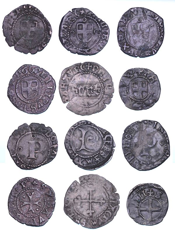 DUCATO DI SAVOIA. FILIPPO II Il Senza terra (1496-1497) e FILIBERTO II Il Bello (1497-1504). Lotto di sei monete.