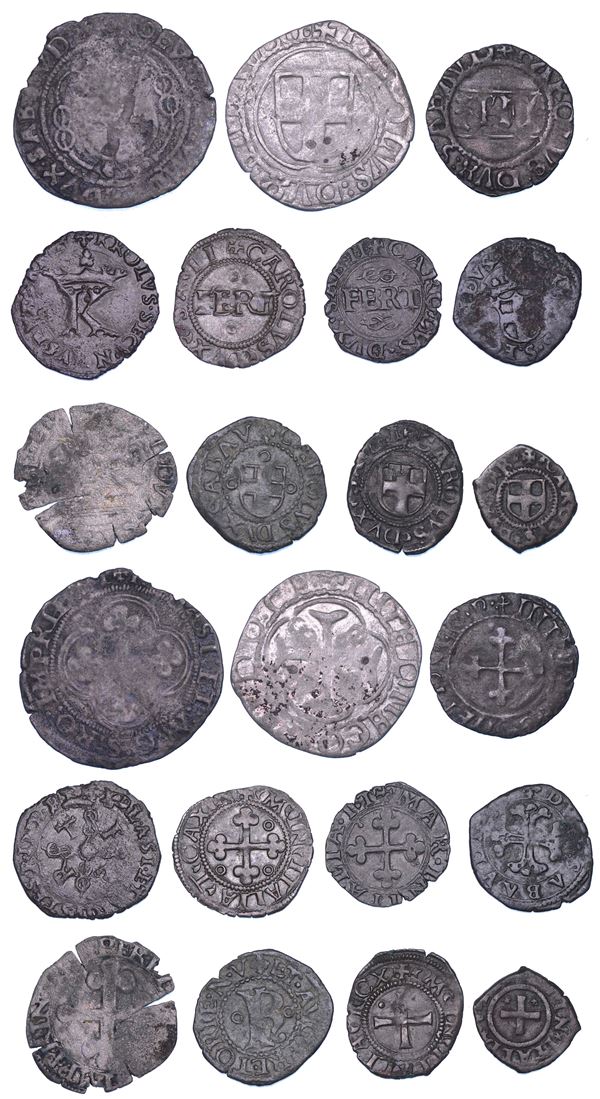 DUCATO DI SAVOIA. CARLO II Il Buono, 1504-1553. Lotto di undici monete.