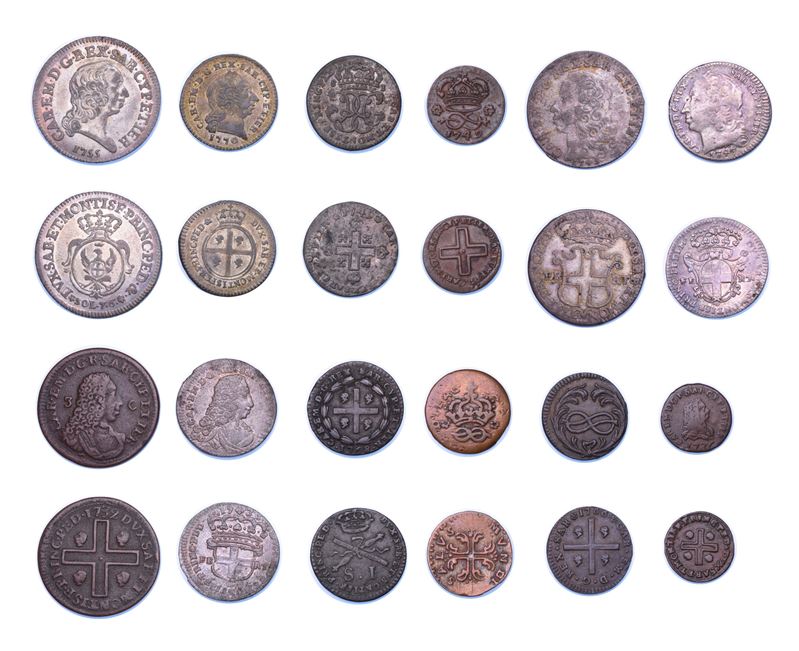 REGNO DI SARDEGNA. CARLO EMANUELE III DI SAVOIA, 1730-1773. Lotto di dodici monete.  - Asta Numismatica - Cambi Casa d'Aste