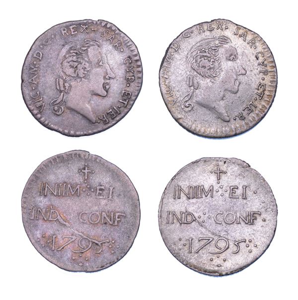 REGNO DI SARDEGNA. VITTORIO AMEDEO III DI SAVOIA, 1773-1796. Lotto di due monete.
