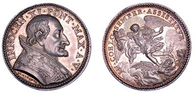 Innocenzo XI, Medaglia annuale in argento A. V (1681), Guerra contro i turchi
