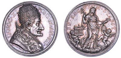 Innocenzo XI, Medaglia annuale in argento A. VII (1683)