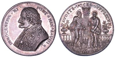 Innocenzo XI, Medaglia in argento A. VIII, 1684