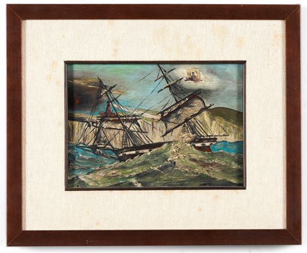 Ex voto raffigurante naufragio