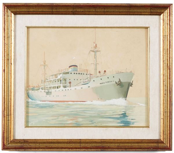 Italo Giorgi (XX secolo) La nave Maria Teresa in navigazione
