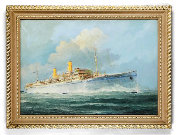 Ritratto del Piroscafo Argentina in navigazione