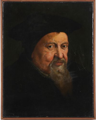 Pittore del XVII secolo, Ritratto virile, olio su tela