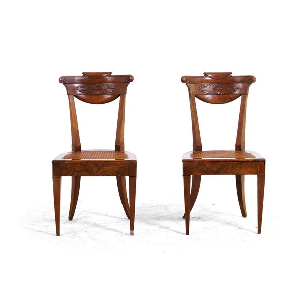 Coppia di sedie Luigi XVI. XVIII-XIX secolo