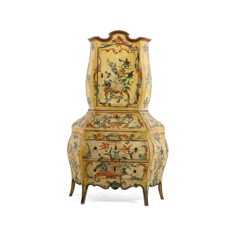 Trumeau in legno laccato. XIX secolo  - Auction Antiques - Cambi Casa d'Aste