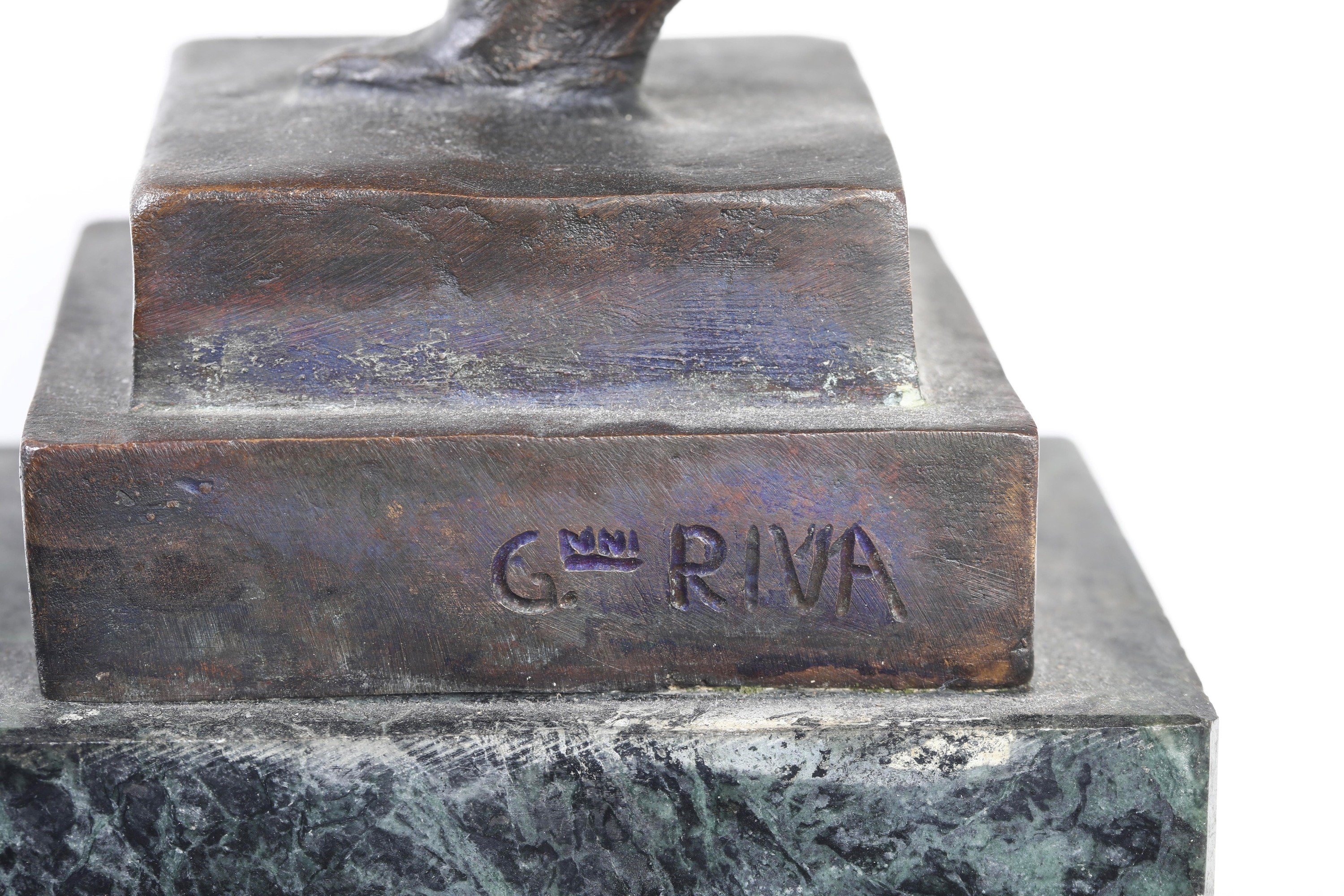Giovanni Riva - Nuda danzante in bronzo fuso e patinato