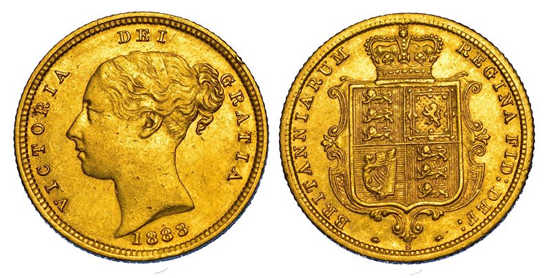 AUSTRALIA. VICTORIA, 1837-1901. Half Sovereign 1883. Sydney.  - Auction Numismatics - Cambi Casa d'Aste