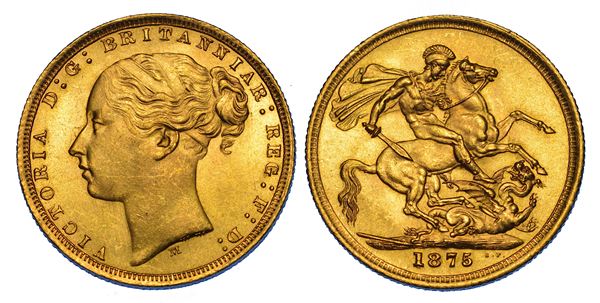 AUSTRALIA. VICTORIA, 1837-1901. Sovereign 1875. Melbourne.