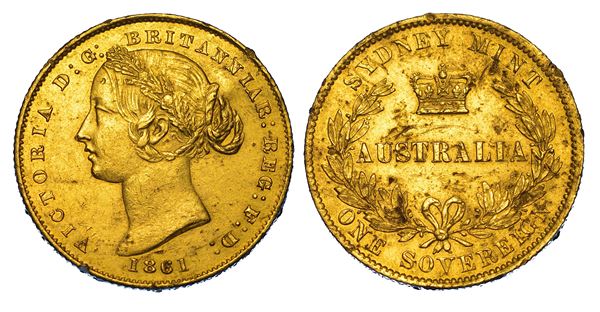 AUSTRALIA. VICTORIA, 1837-1901. Sovereign 1861. Sydney.