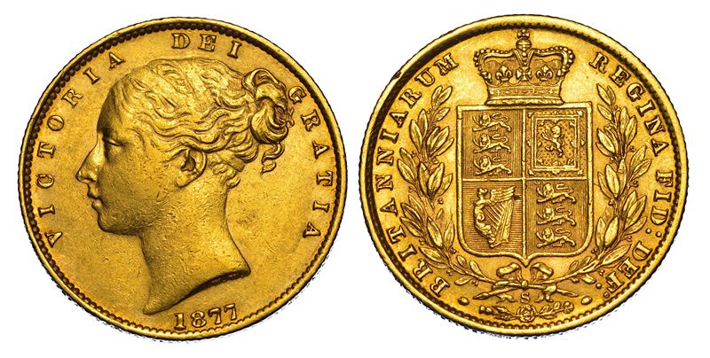 AUSTRALIA. VICTORIA, 1837-1901. Sovereign 1877. Sydney.  - Auction Numismatics - Cambi Casa d'Aste