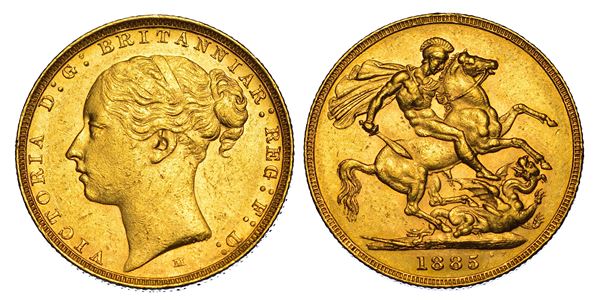 AUSTRALIA. VICTORIA, 1837-1901. Sovereign 1885. Melbourne.