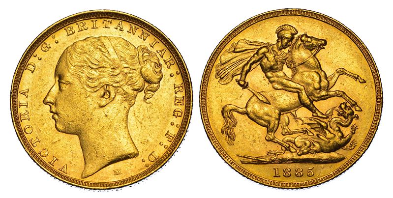 AUSTRALIA. VICTORIA, 1837-1901. Sovereign 1885. Melbourne.  - Asta Numismatica - Cambi Casa d'Aste