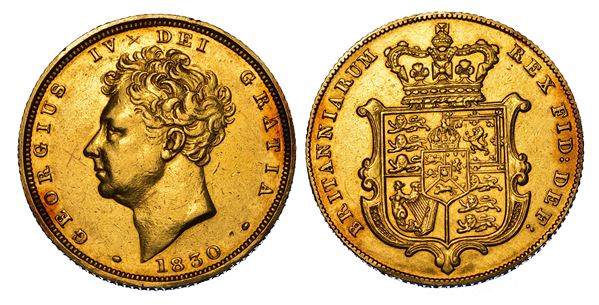 REGNO UNITO. GEORGE IV, 1820-1830. Sovereign 1830.