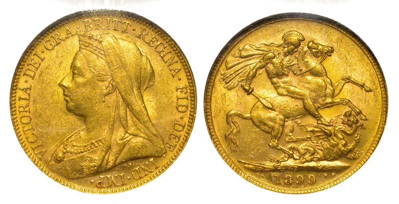 AUSTRALIA. VICTORIA, 1837-1901. Sovereign 1899. Perth.  - Asta Numismatica - Cambi Casa d'Aste