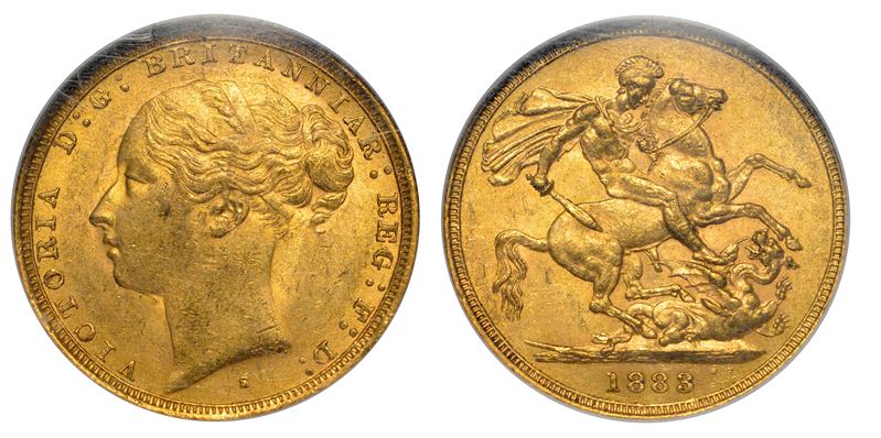 AUSTRALIA. VICTORIA, 1837-1901. Sovereign 1883. Sydney.  - Auction Numismatics - Cambi Casa d'Aste