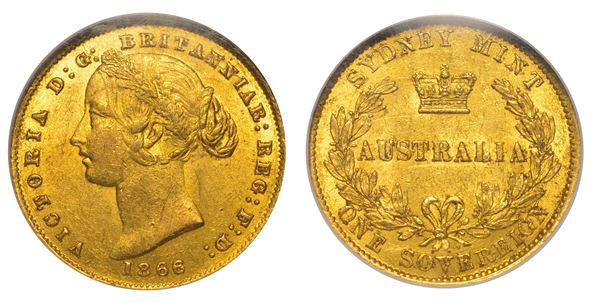 AUSTRALIA. VICTORIA, 1837-1901. Sovereign 1866. Sydney.
