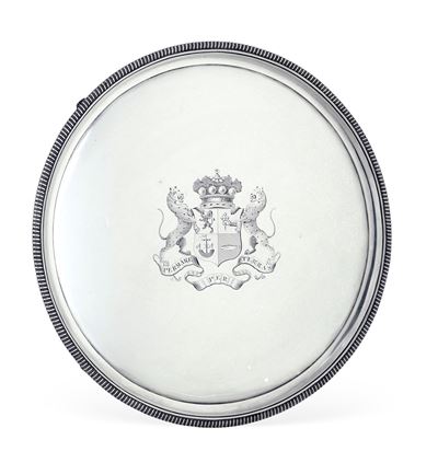 Salver. Londra 1806, Argentiere Thomas Hannan & John Crouch