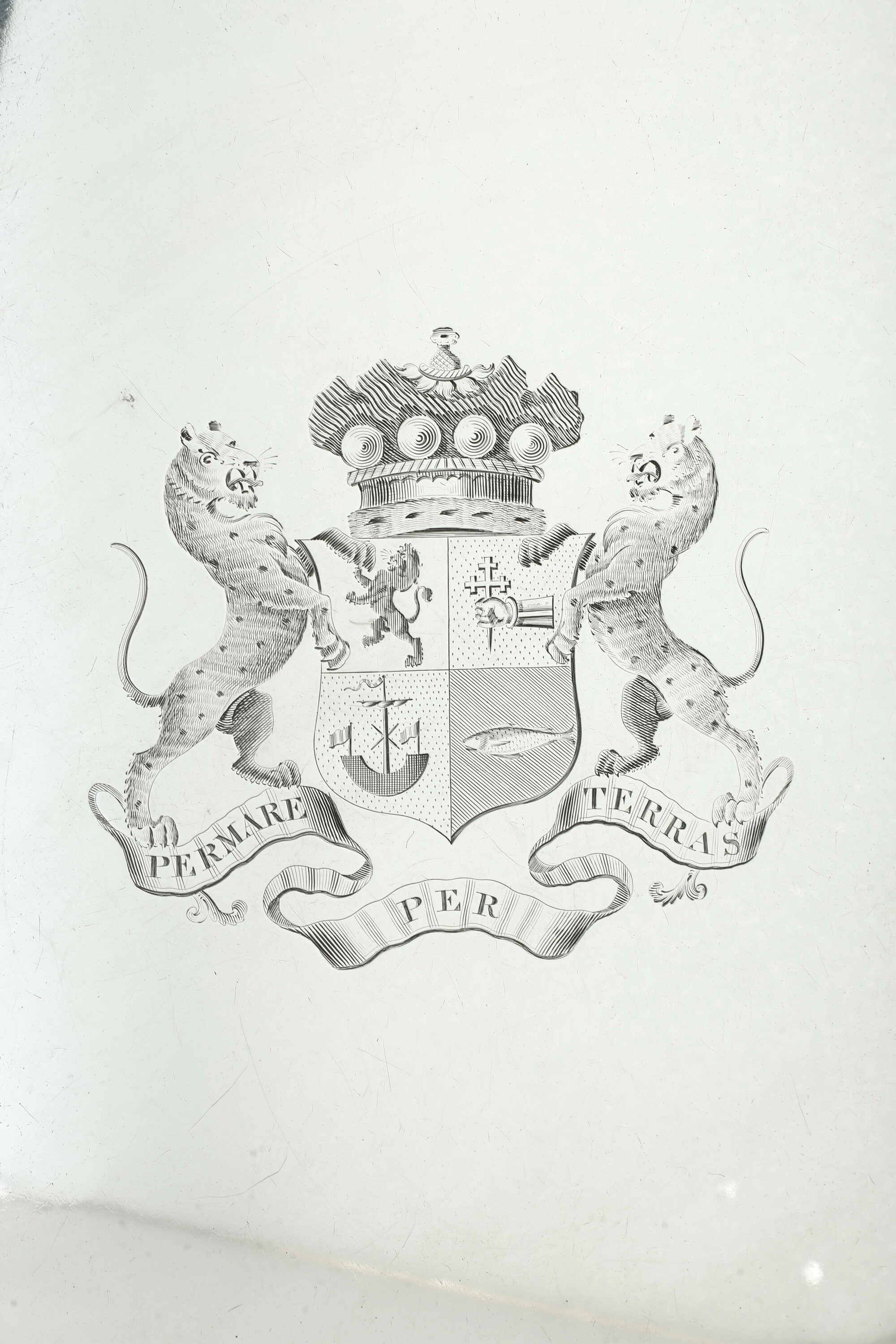 Salver. Londra 1806, Argentiere Thomas Hannan & John Crouch