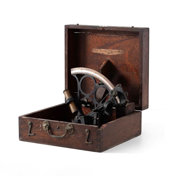 Sestante con telaio in ottone 