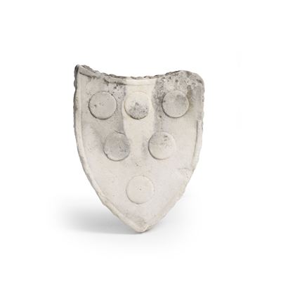 Lapicida del XIX-XX secolo, Stemma a scudo in marmo