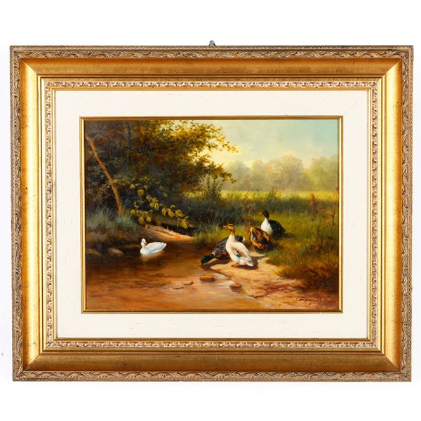 Campanelli Papere in paesaggio lacustre