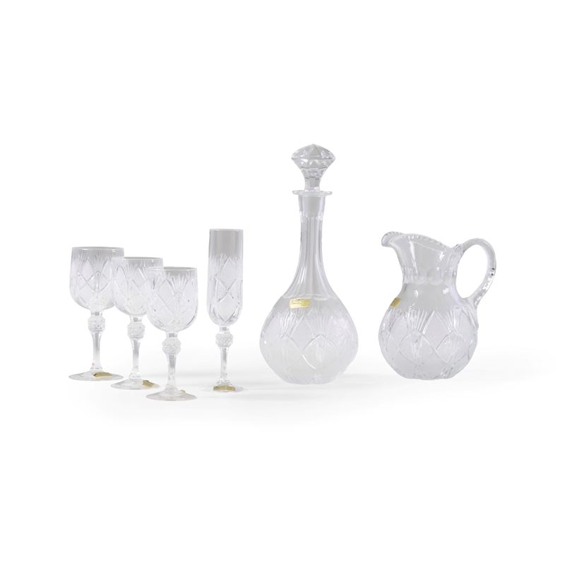 Servizio di calici, XX secolo.  - Auction The Art of the Table - Cambi Casa d'Aste