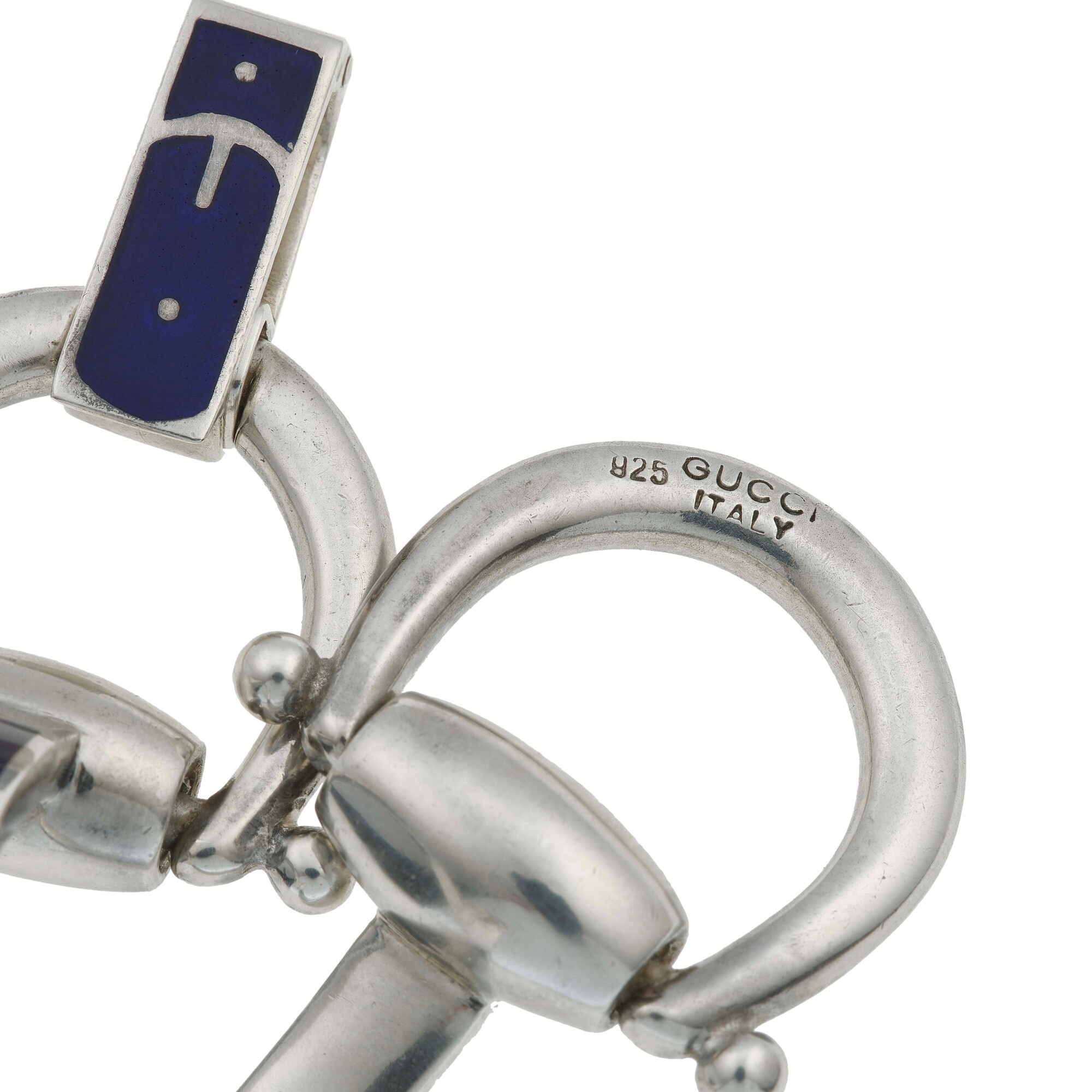 Gucci, Lotto composto da due bracciali in argento (uno firmato)