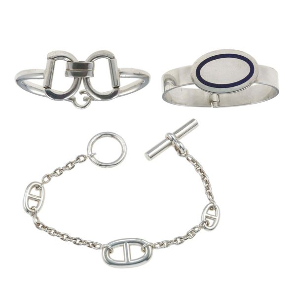 Lotto composto da tre bracciali